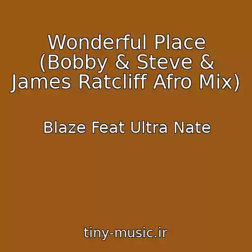 کاور آهنگ Wonderful Place (Bobby & Steve & James Ratcliff Afro Mix) از Blaze Feat Ultra Nate