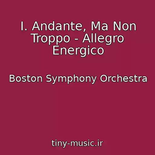 کاور آهنگ I. Andante, Ma Non Troppo - Allegro Energico از Boston Symphony Orchestra