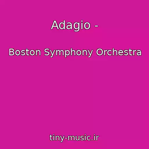 کاور آهنگ Adagio - از Boston Symphony Orchestra