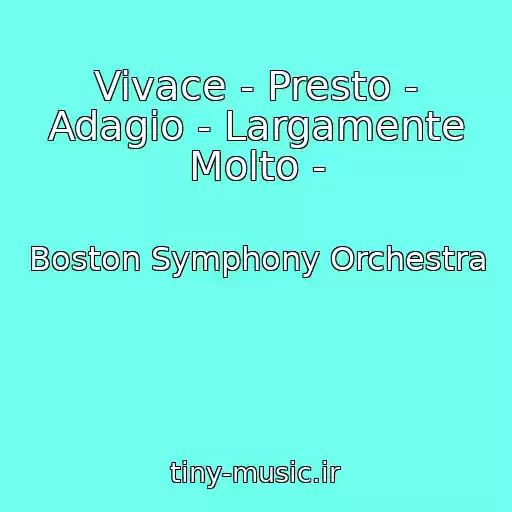 کاور آهنگ Vivace - Presto - Adagio - Largamente Molto - از Boston Symphony Orchestra