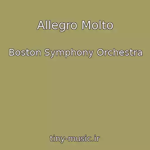 کاور آهنگ Allegro Molto از Boston Symphony Orchestra