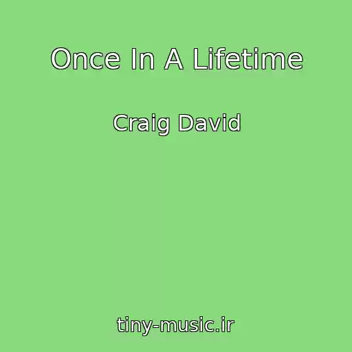 کاور آهنگ Once In A Lifetime از Craig David
