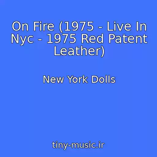 کاور آهنگ On Fire (1975 - Live In Nyc - 1975 Red Patent Leather) از New York Dolls