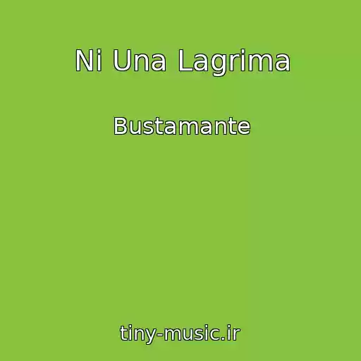 کاور آهنگ Ni Una Lagrima از Bustamante