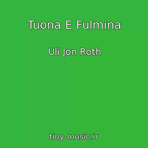 کاور آهنگ Tuona E Fulmina از Uli Jon Roth