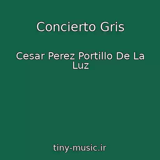 کاور آهنگ Concierto Gris از Cesar Perez Portillo De La Luz