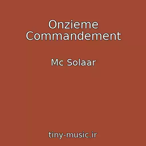 کاور آهنگ Onzieme Commandement از Mc Solaar