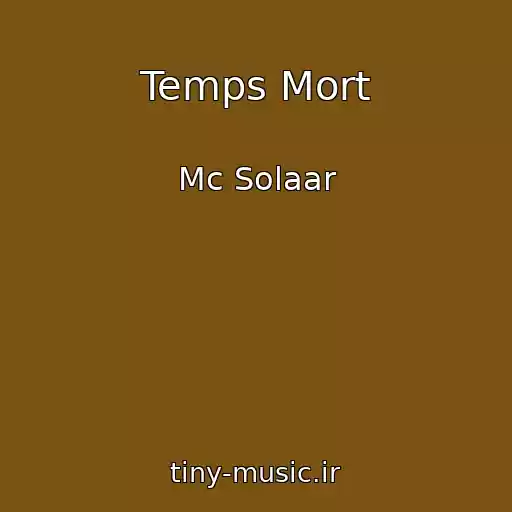 کاور آهنگ Temps Mort از Mc Solaar