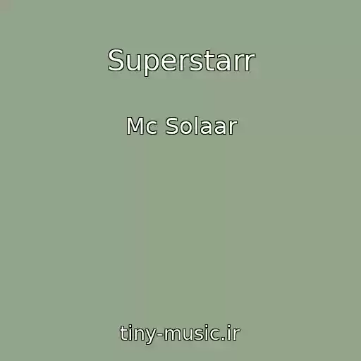 کاور آهنگ Superstarr از Mc Solaar