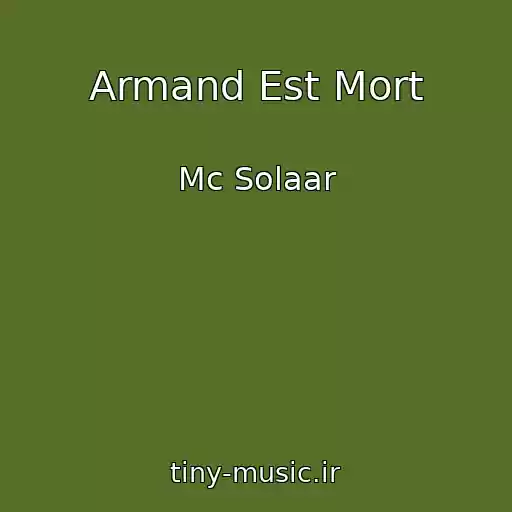 کاور آهنگ Armand Est Mort از Mc Solaar