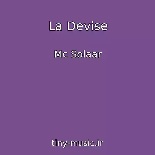کاور آهنگ La Devise از Mc Solaar
