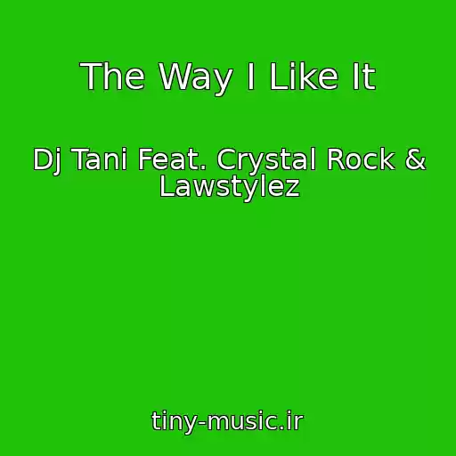 کاور آهنگ The Way I Like It از Dj Tani Feat. Crystal Rock & Lawstylez