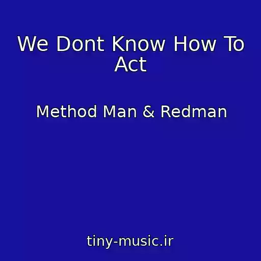 کاور آهنگ We Dont Know How To Act از Method Man & Redman