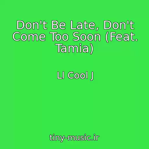کاور آهنگ Don't Be Late, Don't Come Too Soon (Feat. Tamia) از Ll Cool J