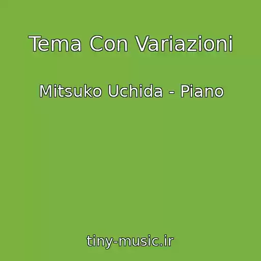کاور آهنگ Tema Con Variazioni از Mitsuko Uchida - Piano