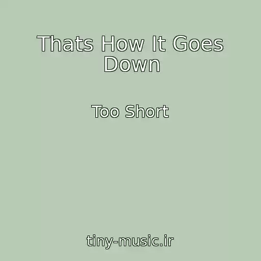 کاور آهنگ Thats How It Goes Down از Too Short