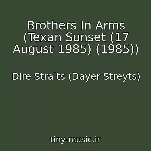 کاور آهنگ Brothers In Arms (Texan Sunset (17 August 1985) (1985)) از Dire Straits (Dayer Streyts)