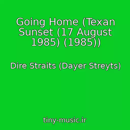 کاور آهنگ Going Home (Texan Sunset (17 August 1985) (1985)) از Dire Straits (Dayer Streyts)