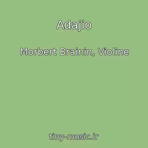 کاور آهنگ Adajio از Morbert Brainin, Violine