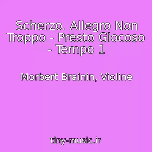 کاور آهنگ Scherzo. Allegro Non Troppo - Presto Giocoso - Tempo 1 از Morbert Brainin, Violine