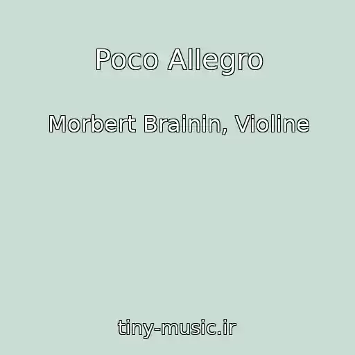 کاور آهنگ Poco Allegro از Morbert Brainin, Violine