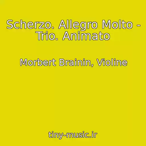 کاور آهنگ Scherzo. Allegro Molto - Trio. Animato از Morbert Brainin, Violine