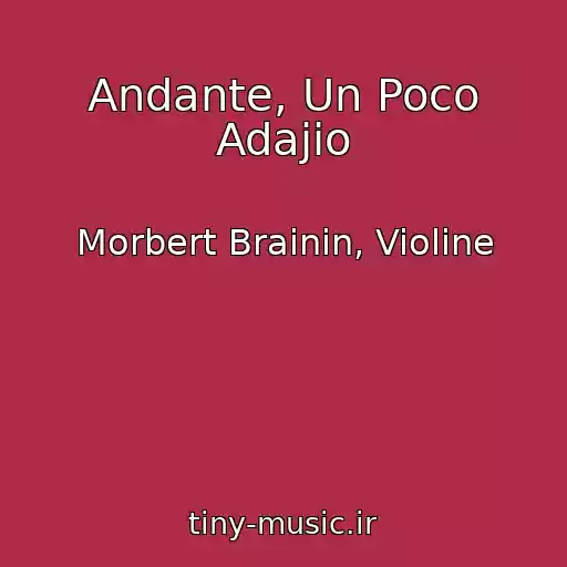 کاور آهنگ Andante, Un Poco Adajio از Morbert Brainin, Violine
