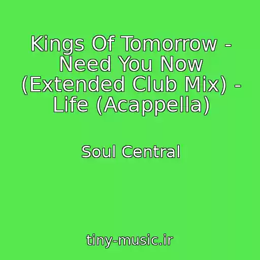 کاور آهنگ Kings Of Tomorrow - Need You Now (Extended Club Mix) - Life (Acappella) از Soul Central