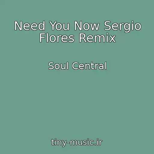 کاور آهنگ Need You Now Sergio Flores Remix از Soul Central