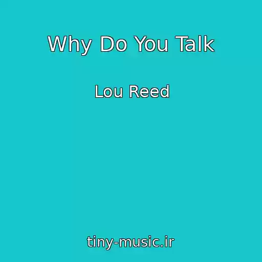 کاور آهنگ Why Do You Talk از Lou Reed
