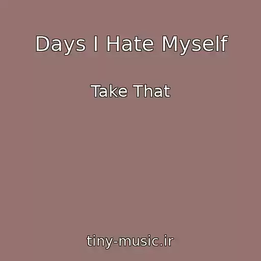 کاور آهنگ Days I Hate Myself از Take That