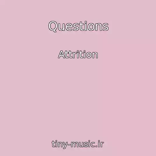 کاور آهنگ Questions از Attrition
