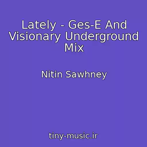 کاور آهنگ Lately - Ges-E And Visionary Underground Mix از Nitin Sawhney