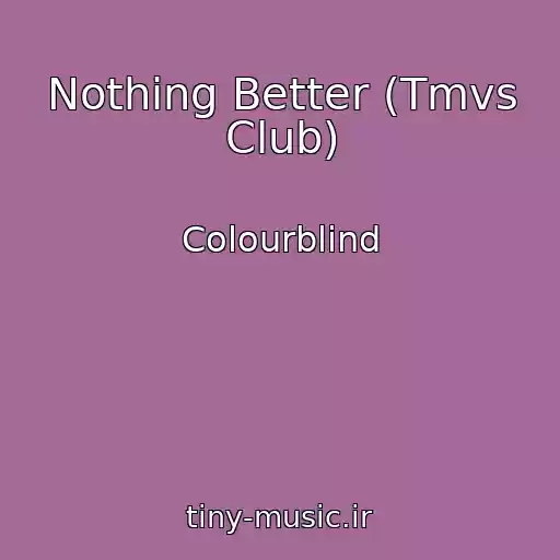 کاور آهنگ Nothing Better (Tmvs Club) از Colourblind