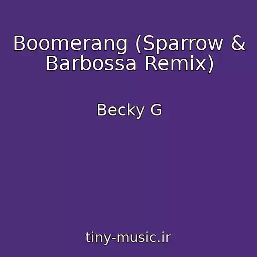 کاور آهنگ Boomerang (Sparrow & Barbossa Remix) از Becky G