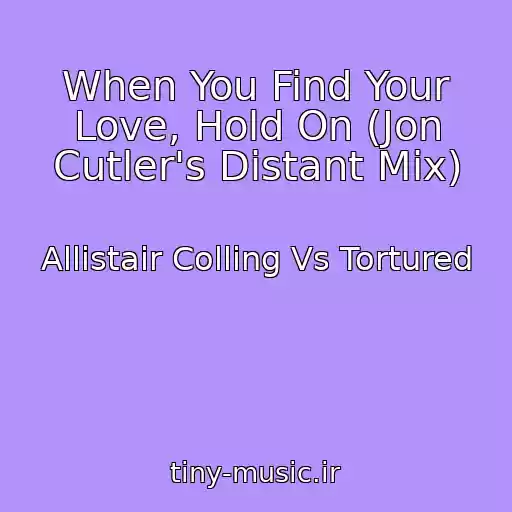 کاور آهنگ When You Find Your Love, Hold On (Jon Cutler's Distant Mix) از Allistair Colling Vs Tortured