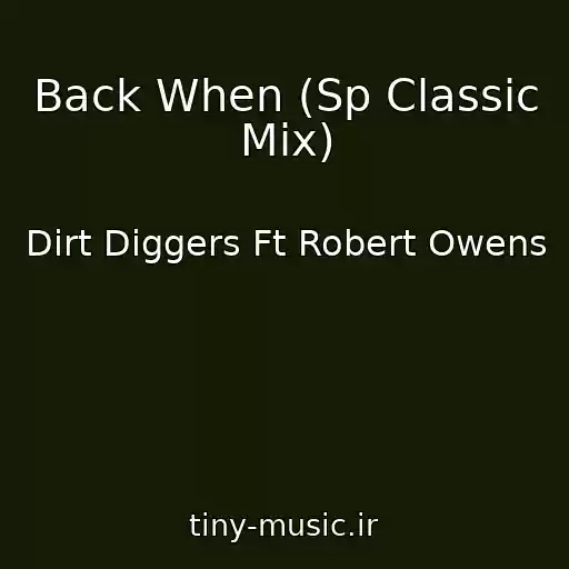 کاور آهنگ Back When (Sp Classic Mix) از Dirt Diggers Ft Robert Owens