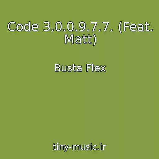 کاور آهنگ Code 3.0.0.9.7.7. (Feat. Matt) از Busta Flex