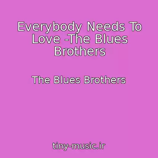 کاور آهنگ Everybody Needs To Love -The Blues Brothers از The Blues Brothers