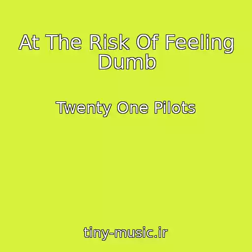 کاور آهنگ At The Risk Of Feeling Dumb از Twenty One Pilots