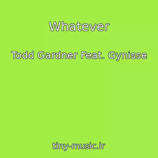 کاور آهنگ Whatever از Todd Gardner Feat. Gynisse