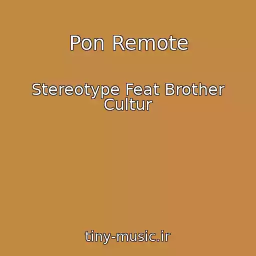 کاور آهنگ Pon Remote از Stereotype Feat Brother Cultur