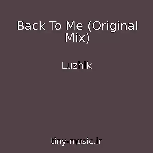 کاور آهنگ Back To Me (Original Mix) از Luzhik