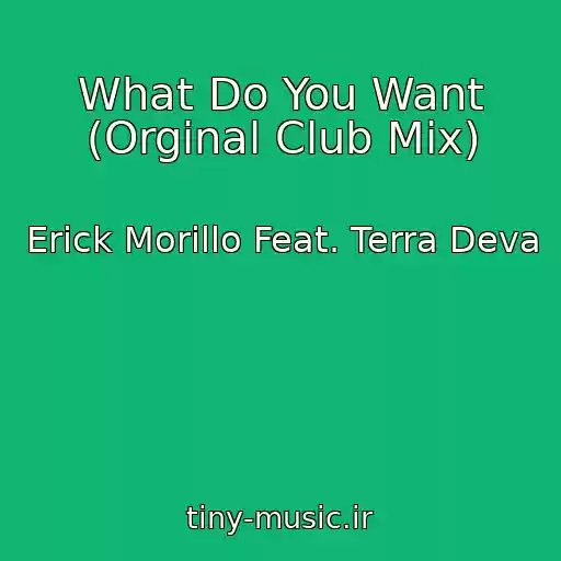 کاور آهنگ What Do You Want (Orginal Club Mix) از Erick Morillo Feat. Terra Deva