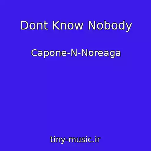 کاور آهنگ Dont Know Nobody از Capone-N-Noreaga