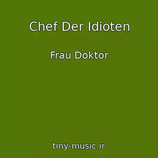 کاور آهنگ Chef Der Idioten از Frau Doktor