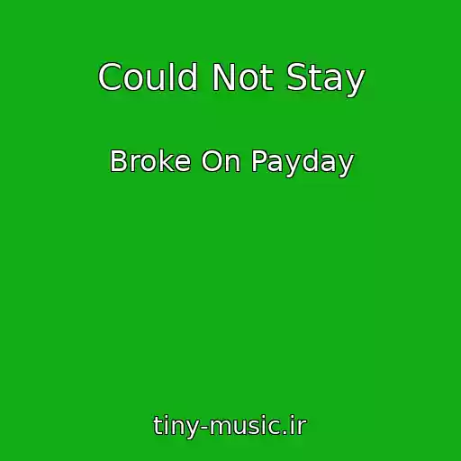 کاور آهنگ Could Not Stay از Broke On Payday