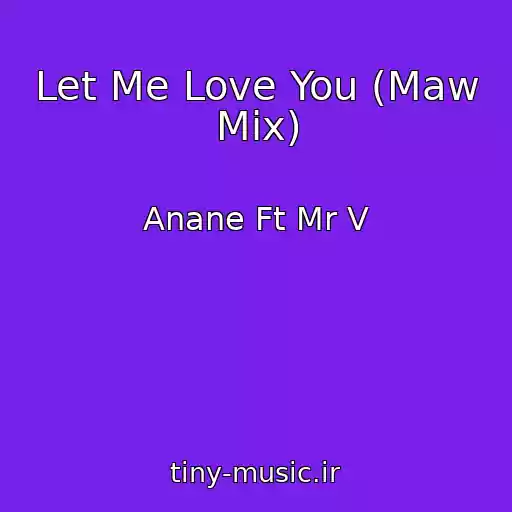 کاور آهنگ Let Me Love You (Maw Mix) از Anane Ft Mr V