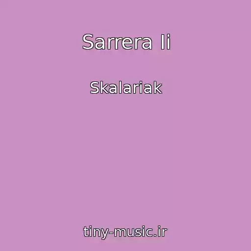 کاور آهنگ Sarrera Ii از Skalariak