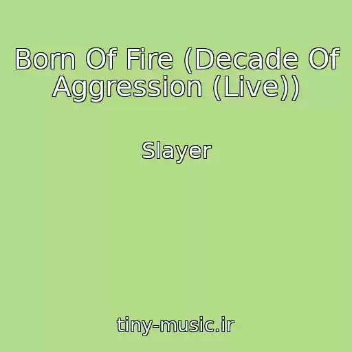 کاور آهنگ Born Of Fire (Decade Of Aggression (Live)) از Slayer
